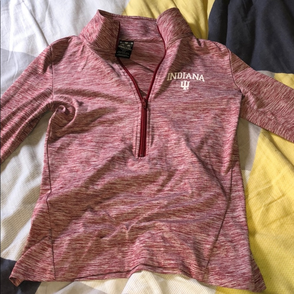 Pink Indiana university half zip
